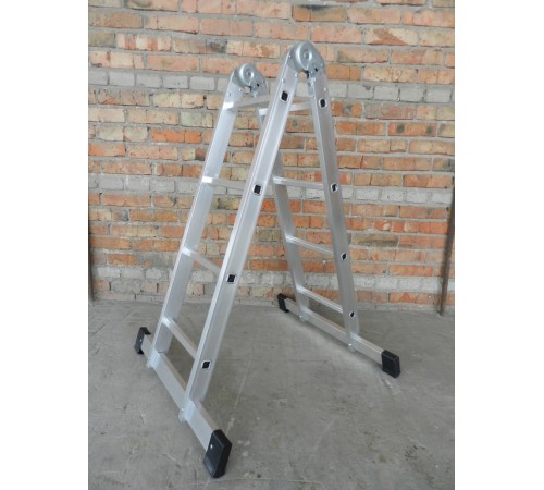 Лестница 2-х секционная шарнирная 2х3 (0,9/1,81м)