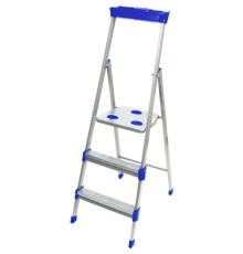 Стремянка стальная 3 ступени (0,63м), с лотком для инструментов