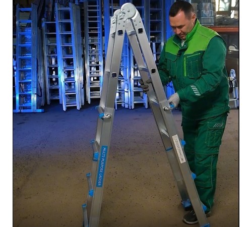 Лестница алюминиевая многофункциональная MULTI 4x4