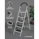 Стремянка 5-х ступенчатая Alterno с широкими антискользящими ступенями. 
