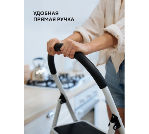 Стремянка 5-х ступенчатая Alterno с широкими антискользящими ступенями. 